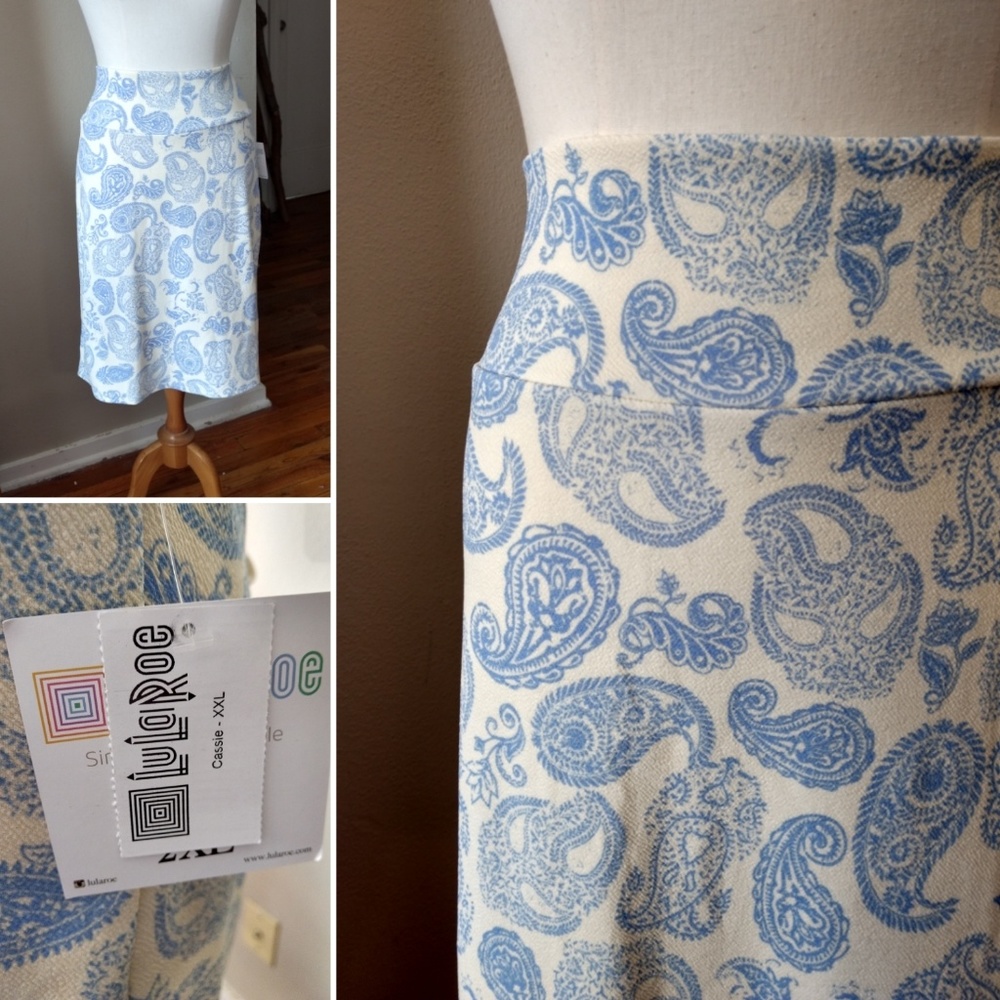 Paisley Cassie Pencil Skirt NWT 2XL